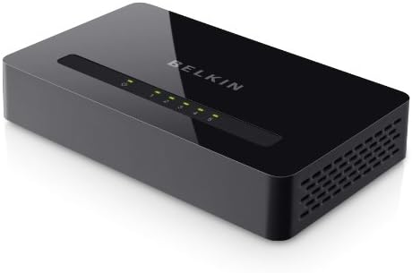 Belkin 5-Port 10/100 מתג רשת Ethernet מהיר | שולחן עבודה, מפצל אינטרנט